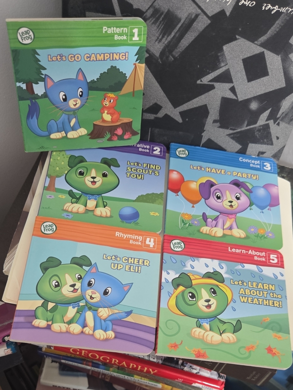 Kids Board Books Set - Leap Frog, Pattern,Concep,Narrative,Rhyming,Learn-About.